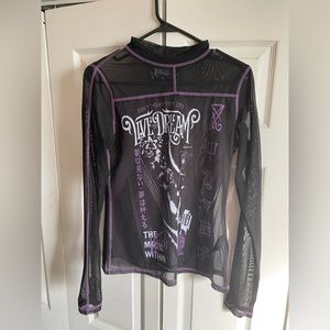 Killstar Mockneck sheer top